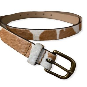 Nine West Calf Print Belt Size M